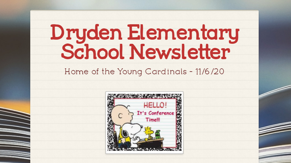 Masthead of Dryden Elementary Newsletter