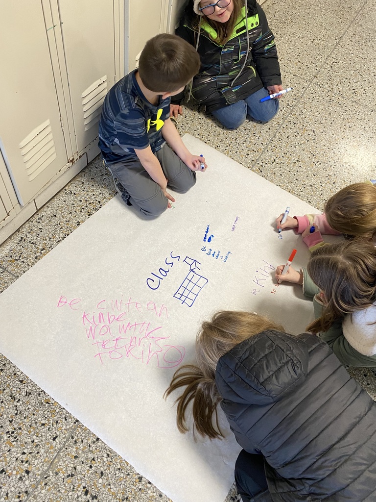 kindness club is brainstorming